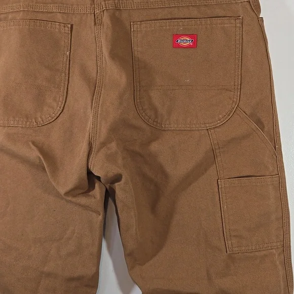 Dickies Men's Heavyweight Cotton Brown Carpenter Pants 36 x 30 - Picture 8 of 10